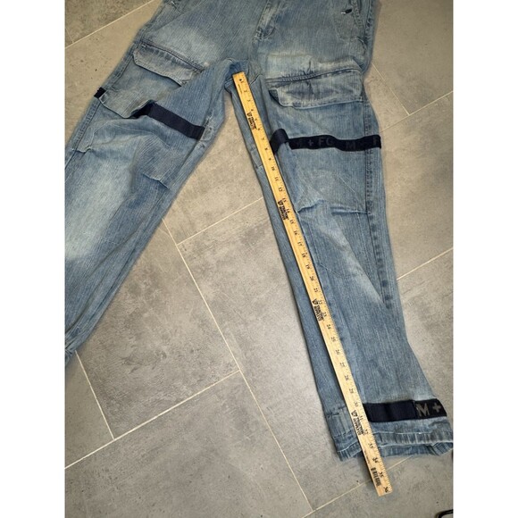 Vintage Marithe Francois Girbaud Men 34x33 Jeans Y2K Hip Hop Baggy Strap MFG - Picture 6 of 14